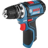 Bosch Akku-Bohrschrauber GSR 12V-15 FC Professional, 12Volt blau/schwarz, 2x Li-Ionen Akku 2,0Ah, in L-BOXX