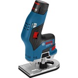 Bosch Akku-Kantenfräse GKF 12V-8 Professional, 12Volt, Fräsmaschine blau/schwarz, 2x Li-Ionen Akku 3,0Ah