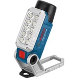 Bosch Akku-Lampe GLI DeciLED 12V/10,8V-Li, Arbeitsleuchte blau, ohne Akku und Ladegerät