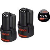 Bosch Akku-Schlagschrauber GDS 12V-115 Professional, 12Volt blau/schwarz, 2x Li-Ionen Akku 3,0Ah, in L-BOXX