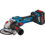 Bosch Akku-Winkelschleifer BITURBO GWS 18V-15 SC blau/schwarz, 2x Akku ProCORE18V 8,0Ah, L-BOXX