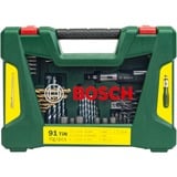 Bosch Heimwerken & Garten V-Line TIN Bohrer- / Bit-Set, 91-teilig, Bohrer- & Bit-Satz grün