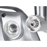Bosch Home Fleischwolf ProPower MFW67440 silber/schwarz, 700 Watt, Schnitzler-, Wurstfüller- und Kebbe-Aufsatz