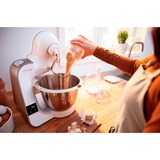 Bosch Home MUM5XW20 Küchenmaschine weiß/champagner, 1.000 Watt, integrierte Waage, Timer, Serie 4