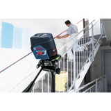 Bosch Kombilaser GCL 2-50 C Professional + RM2 (LBR), Kreuzlinienlaser blau/schwarz, rote Laserlinien, mit Halterung