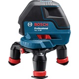 Bosch Linienlaser GLL 3-50 Professional, Kreuzlinienlaser blau/schwarz, Laserzieltafel, Schutztasche