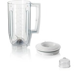 Bosch Mixeraufsatz MUZ5MX1, Kunststoff weiß/transparent, 1,25 Liter, für Küchenmaschine MUM Serie 2, MUM Serie 4, MUM5