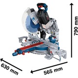 Bosch PRO Akku-Kapp-und Gehrungssäge BITURBO GCM 18V-305 GDC Professional solo blau, Bluetooth Modul, ohne Akku und Ladegerät