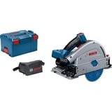 Bosch PRO Akku-Tauchsäge BITURBO GKT 18V-52 GC Professional solo, Handkreissäge blau, ohne Akku und Ladegerät, in L-BOXX