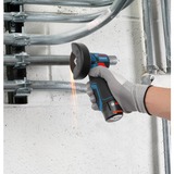 Bosch Professional Akkuwinkelschleifer GWS 10,8/12-76 V-EC blau, ohne Akku und Ladegerät, in L-BOXX