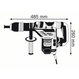 Bosch Professional Bohrhammer GBH 5-40 DCE Professional blau, 1.150 Watt, Koffer