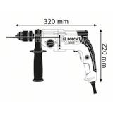 Bosch Professional Bohrmaschine GBM 13-2 RE Professional blau/schwarz, 750 Watt