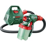 Bosch Professional Farbsprühsystem PFS 3000-2, Sprühpistole grün/schwarz, 650 Watt, Düse für Lackfarben + Düse für Wandfarbe