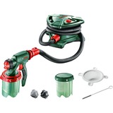 Bosch Professional Farbsprühsystem PFS 5000 E, Sprühpistole grün/schwarz, 1.200 Watt, Düse für Lackfarben + Düse für Wandfarbe