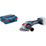 Bosch X-LOCK Akku-Winkelschleifer BITURBO GWX 18V-15 C Professional solo blau/schwarz, ohne Akku und Ladegerät, in L-BOXX