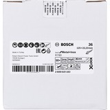 Bosch X-LOCK Fiberschleifscheibe R780 Best for Metal and Inox, Ø 125mm, K36 Bohrung 22,23mm