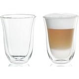 DeLonghi Latte-Macchiato-Gläser (2er-Set), Glas transparent