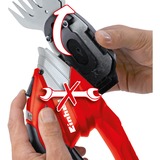 EINHELL Akku-Gras- und Strauchschere GE-CG 12 Li, 12Volt, Grasschere rot/schwarz, Li-Ionen Akku 1,5Ah