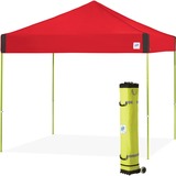 E-Z Up Faltzelt Pyramid 3x3m Color Punch, Pavillon rot, Rahmen Limeade