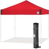 E-Z Up Faltzelt Pyramid 3x3m Color Punch, Pavillon rot, Rahmen Steel White