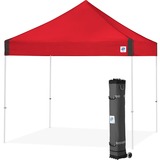E-Z Up Faltzelt Vantage 3x3m Color Punch, Pavillon rot, Rahmen Steel White