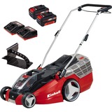 Einhell Akku-Rasenmäher GE-CM 43 Li M Kit, 18Volt rot/schwarz, 2x Li-Ionen Akku 4,0Ah