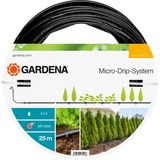 GARDENA Erweiterung Tropfrohr für Pflanzreihen oberirdisch, 13mm (1/2"), Erweiterungsmodul schwarz