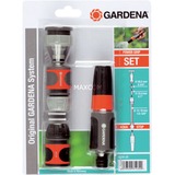 GARDENA Grundausstattung Schlauchanschluss, mit Reinigungsspritze grau/orange, 5-teilig