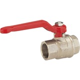 GARDENA Messing-Kugelhahn IG 33,3mm (G 1"), Wasserhahn silber/rot