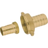 GARDENA Messing-Schlauchverschraubung 33,3mm (G 1"), Kupplung 3-teilig, für 19mm (3/4“)-Schläuche