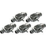 GARDENA Reduzier-T-Stück, 13mm (1/2") > 4,6mm (3/16"), Verbindung grau, 5 Stück