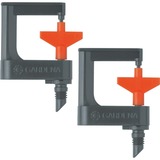 GARDENA Rotor-Sprühregner 360° schwarz/orange, 2 Stück