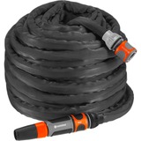 GARDENA Textilschlauch Liano 30m Set grau/orange, 30 Meter