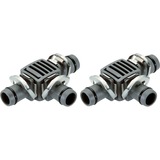 GARDENA Tropfsystem T-Stück 13mm (1/2"), Verbindung grau, 2 Stück