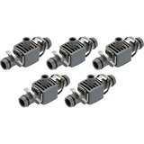 GARDENA Tropfsystem T-Stück für Sprühdüsen, 13mm (1/2"), Verbindung grau, 5 Stück
