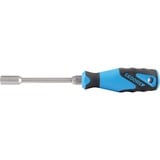 GEDORE Steckschlüssel mit 3K-Griff 6-kant, 13mm blau/schwarz, mit Antriebs-Sechskant