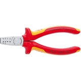 KNIPEX Crimpzange 97 68 145 A , Crimp-Zange für Aderendhülsen 0,25 - 2,5mm², VDE