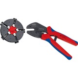 KNIPEX MultiCrimp 97 33 02, Crimp-Zange inkl. 5 Crimpeinsätzen