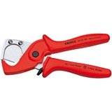 KNIPEX Rohrschneider 90 20 185 rot, für Schläuche und Schutzrohre