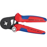 KNIPEX Selbsteinstellende Crimpzange 97 53 04, Crimp-Zange rot/blau, für Ader-Endhülsen