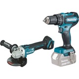 Makita Akku-Kombo-Kit DLX2334J, 18Volt, Werkzeug-Set blau/schwarz, 3x Li-Ion-Akku 3,0 Ah, MAKPAC Gr. 4