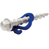 Peggy Peg Schraubhering Schlag silber/blau, 15 cm, 4 Stück