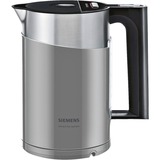 Siemens Sensor for senses TW 86105P , Wasserkocher silber/schwarz, 1,5 Liter