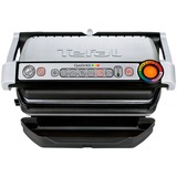 Tefal Optigrill+ GC716D12, Kontaktgrill silber/schwarz, 2.000 Watt, mit Waffelplatten