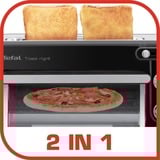 Tefal Toast-Ofen TL 6008, Toaster schwarz/silber, Retail