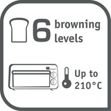 Tefal Toast-Ofen TL 6008, Toaster schwarz/silber, Retail