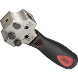 VIGOR Bördelgerät DIN & SAE für 4,75mm, 5-teilig, Bördel-Werkzeug rot, für Metall-Rohre, Bremsleitungen