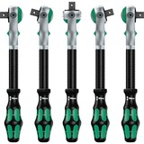 Wera 8100 SC 6 Zyklop Speed-Knarrensatz, 28-teilig, Werkzeug-Set schwarz/grün, 1/2", Speed-Knarre mit schwenkbarem Kopf