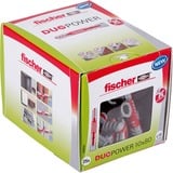 fischer Dübel DUOPOWER 10x80 LD hellgrau/rot, 25 Stück