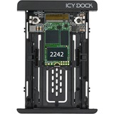 Icy Dock EZConvert MB705M2P-B, Konverter schwarz, M.2 PCIe NVMe SSD zu 2,5" U.2 PCIe SSD Konverter / Adapter